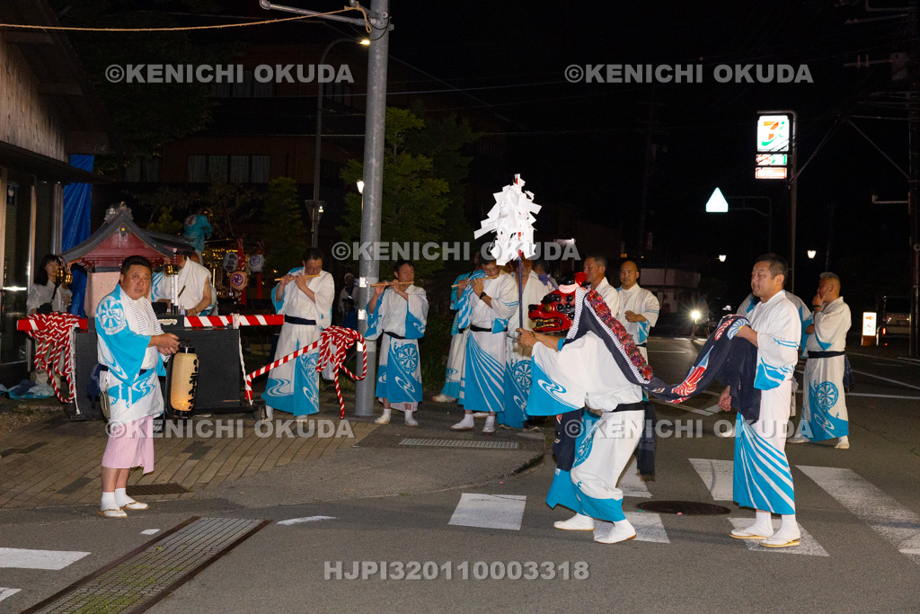 山梨県 平野天満宮 天王祭 天岩戸神楽奉納(御旅所)