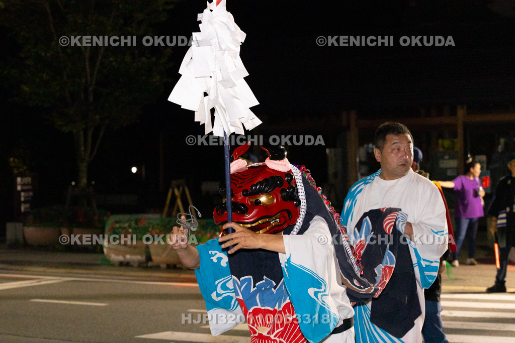 山梨県 平野天満宮 天王祭 天岩戸神楽奉納(御旅所)
