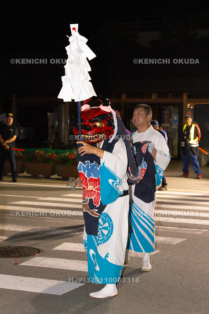 山梨県　平野天満宮　天王祭　天岩戸神楽奉納（御旅所）
