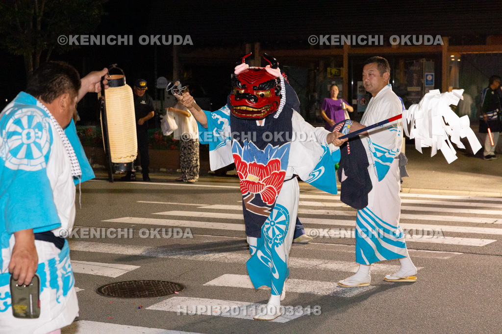 山梨県　平野天満宮　天王祭　天岩戸神楽奉納（御旅所）