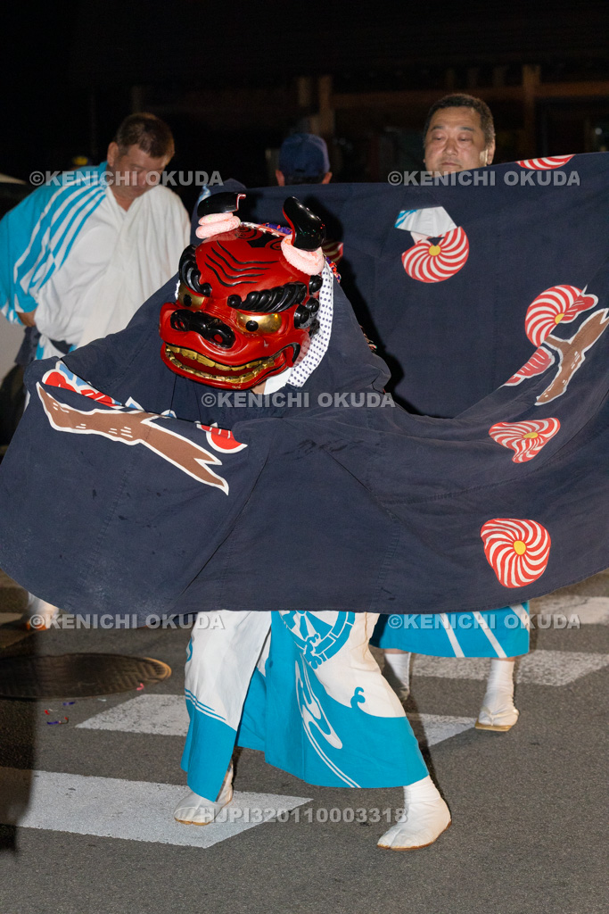 山梨県 平野天満宮 天王祭 天岩戸神楽奉納(御旅所)