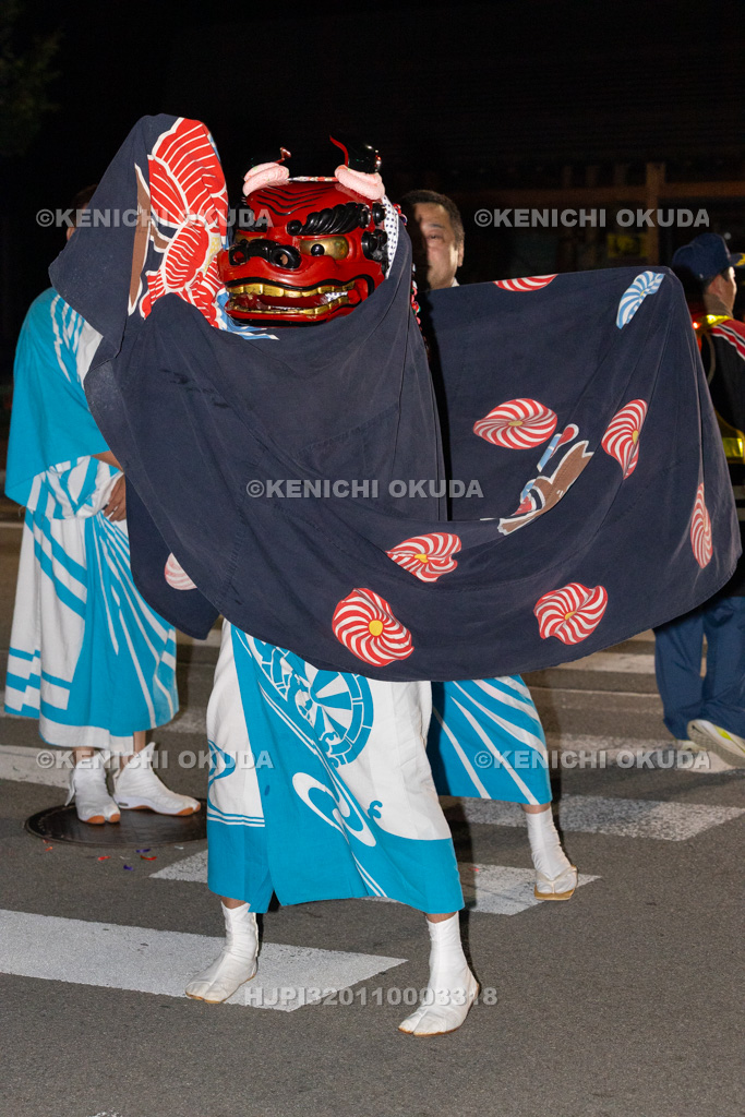 山梨県　平野天満宮　天王祭　天岩戸神楽奉納（御旅所）
