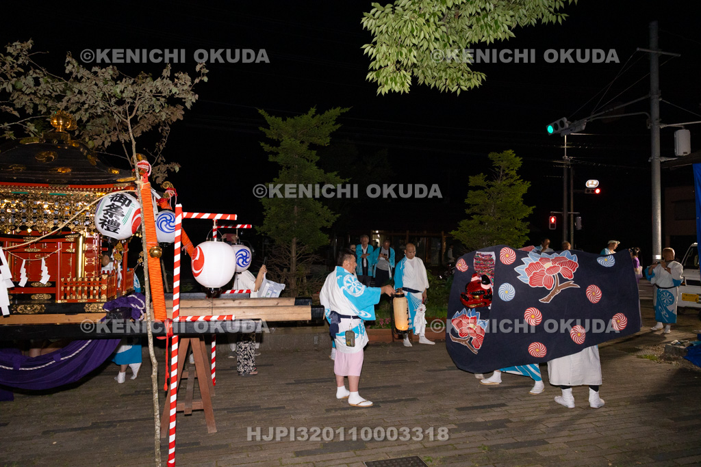 山梨県 平野天満宮 天王祭 天岩戸神楽奉納(御旅所)
