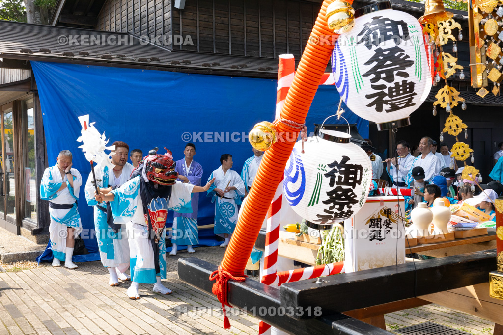 山梨県 平野天満宮 天王祭 天岩戸神楽奉納(御旅所)