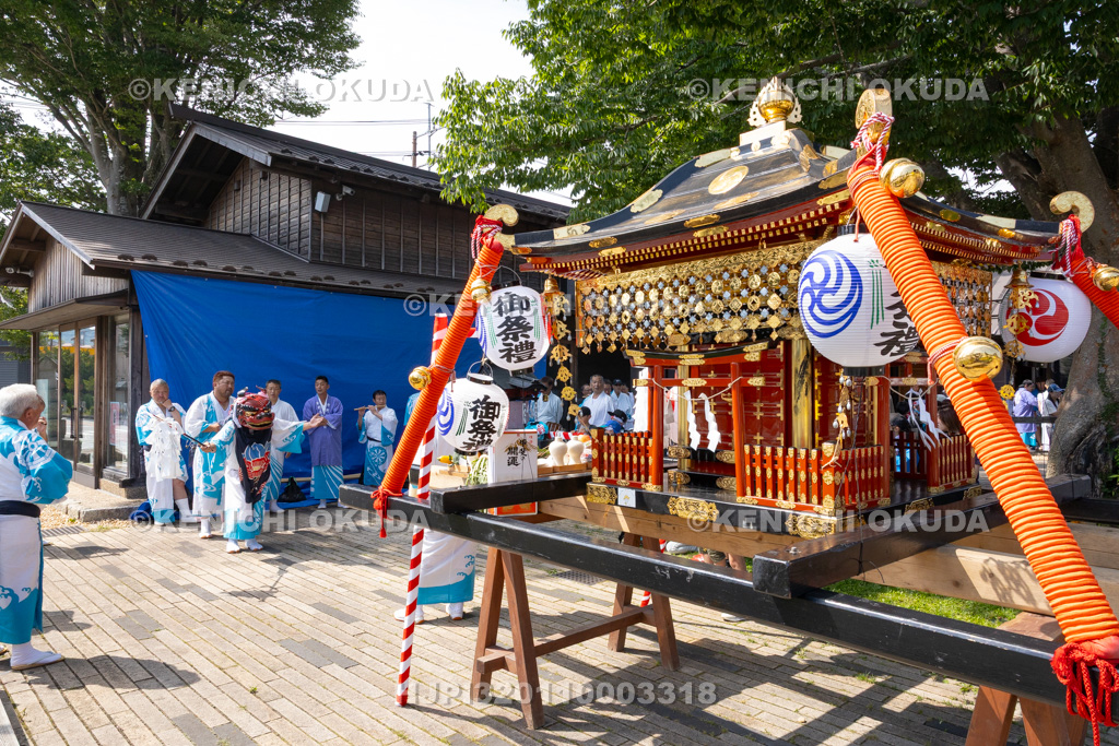 山梨県 平野天満宮 天王祭 天岩戸神楽奉納(御旅所)