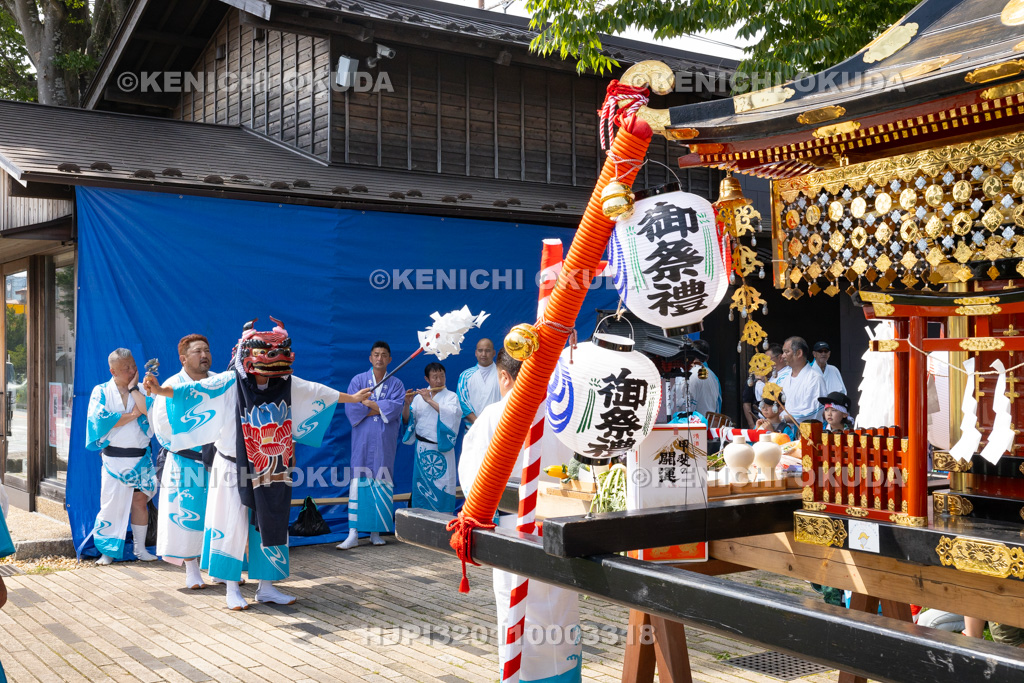 山梨県 平野天満宮 天王祭 天岩戸神楽奉納(御旅所)