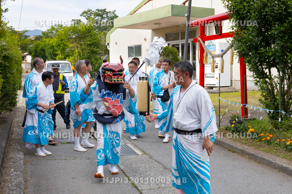 山梨県 平野天満宮 天王祭 天岩戸神楽