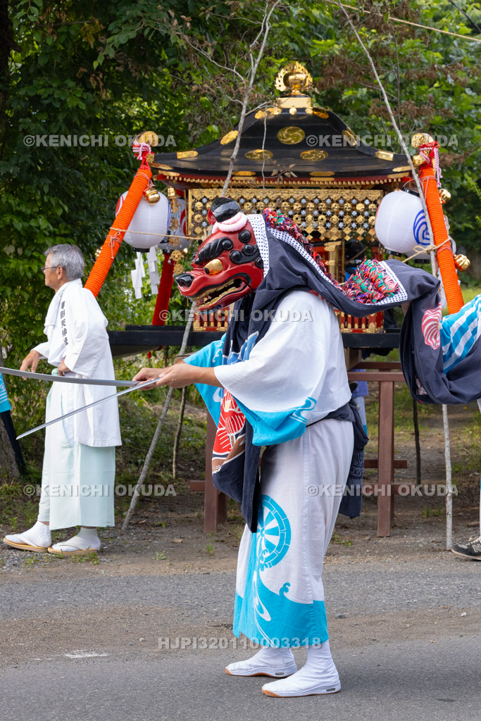 山梨県　平野天満宮　天王祭　天岩戸神楽奉納