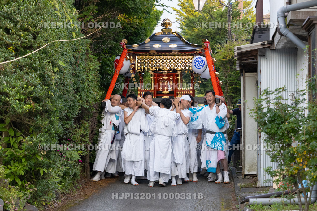 山梨県 平野天満宮 天王祭 神輿渡御