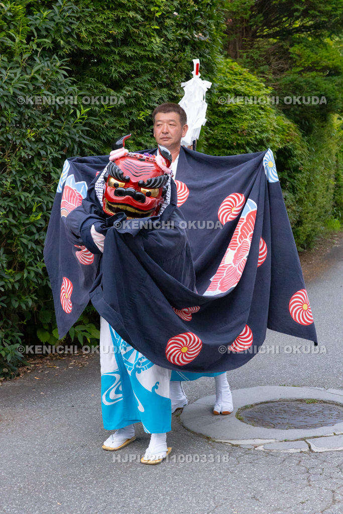山梨県　平野天満宮　天王祭　天岩戸神楽奉納