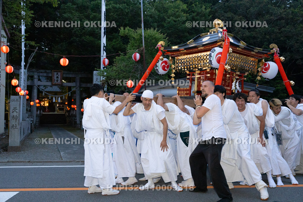 山梨県 平野天満宮 天王祭 神輿渡御