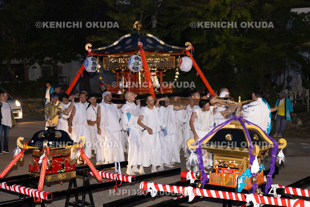 山梨県 平野天満宮 天王祭 神輿渡御