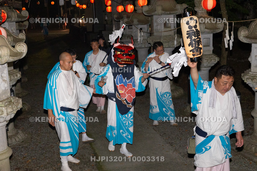 山梨県　平野天満宮　天王祭　天岩戸神楽