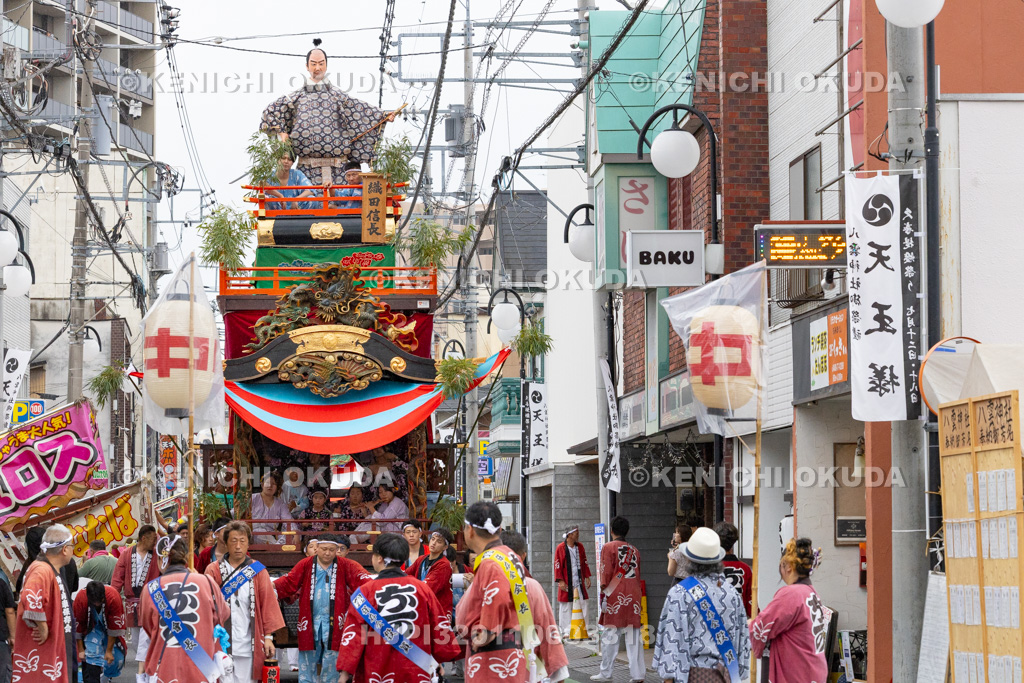埼玉県 久喜提燈祭り「天王様」 町内巡行(仲町)