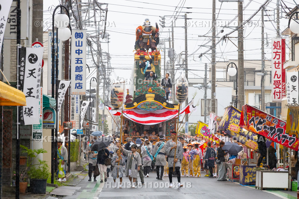 埼玉県 久喜提燈祭り「天王様」 町内巡行(本三)