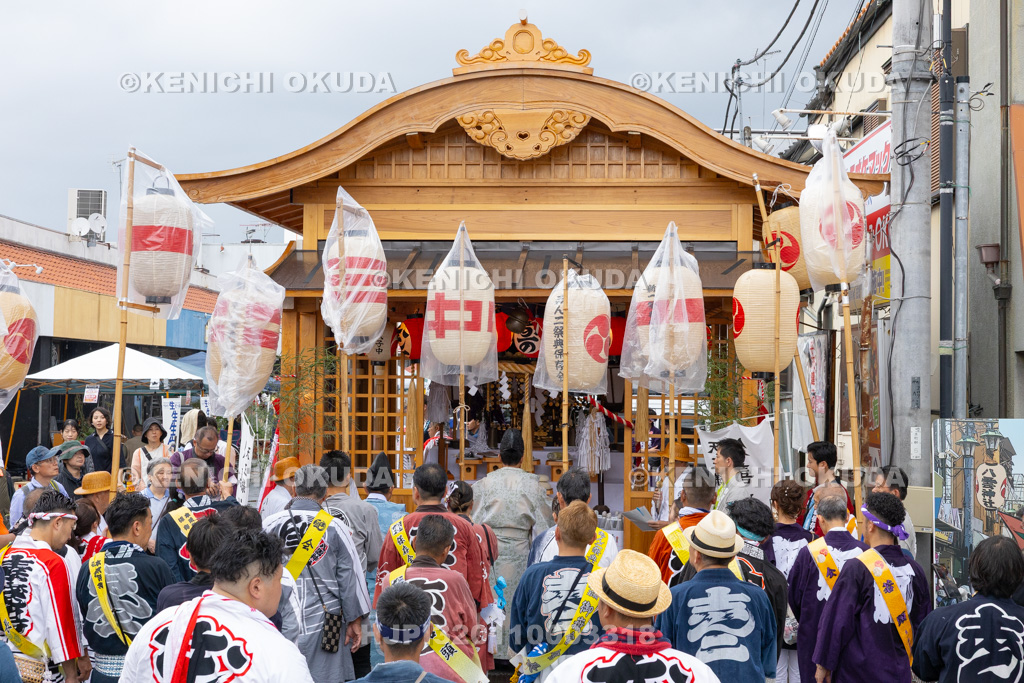 埼玉県 久喜提燈祭り「天王様」 八雲神社御仮屋 式典