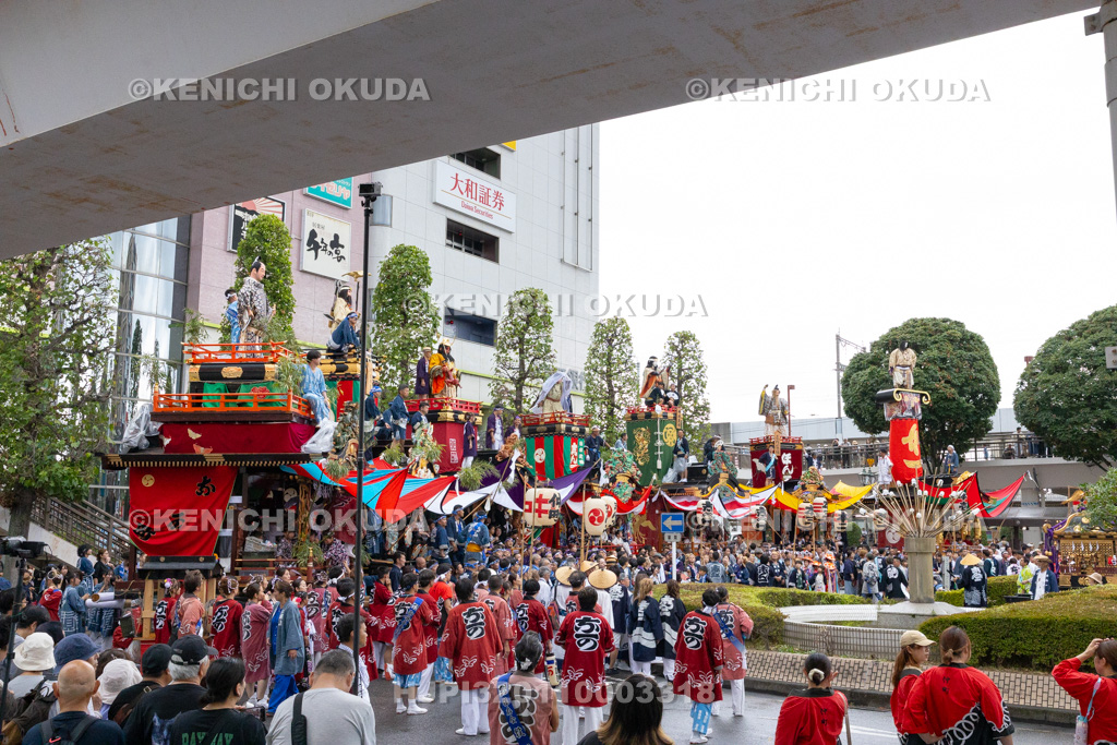 埼玉県 久喜提燈祭り「天王様」 人形山車の集合