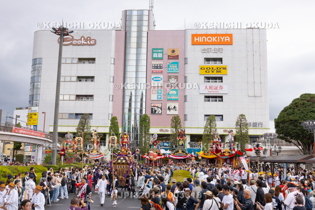 埼玉県 久喜提燈祭り「天王様」 人形山車の集合