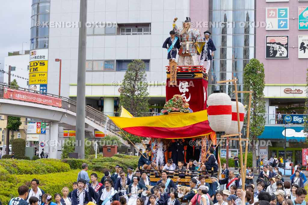 埼玉県　久喜提燈祭り「天王様」　人形山車（本二）