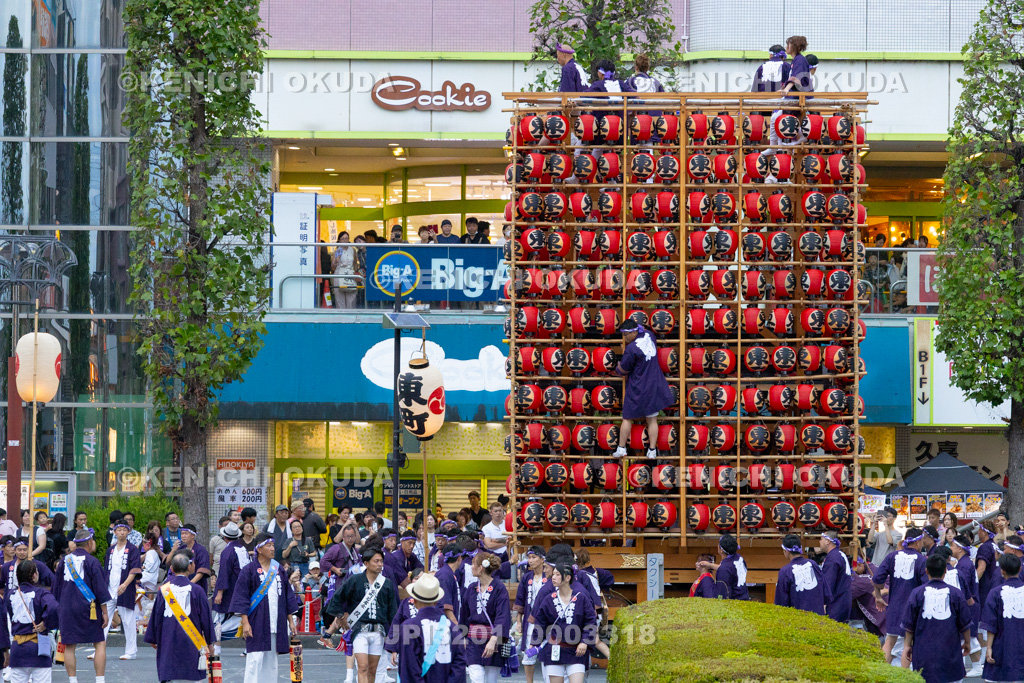 埼玉県　久喜提燈祭り「天王様」　提燈山車（東一）