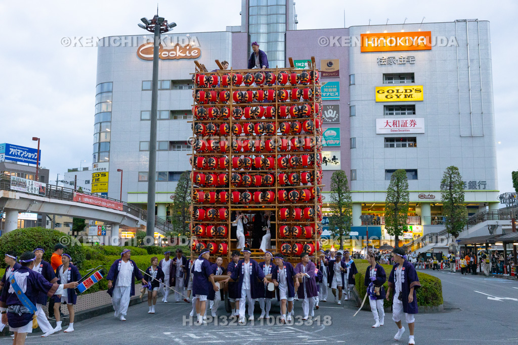 埼玉県　久喜提燈祭り「天王様」　提燈山車（東一）