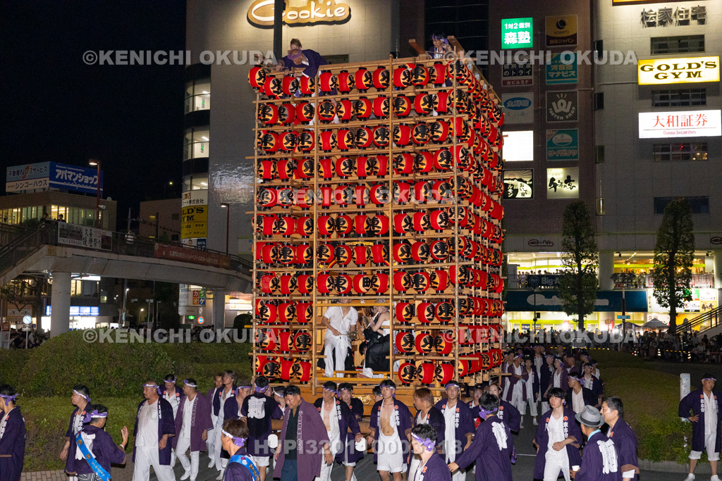 埼玉県　久喜提燈祭り「天王様」　提燈山車（東一）