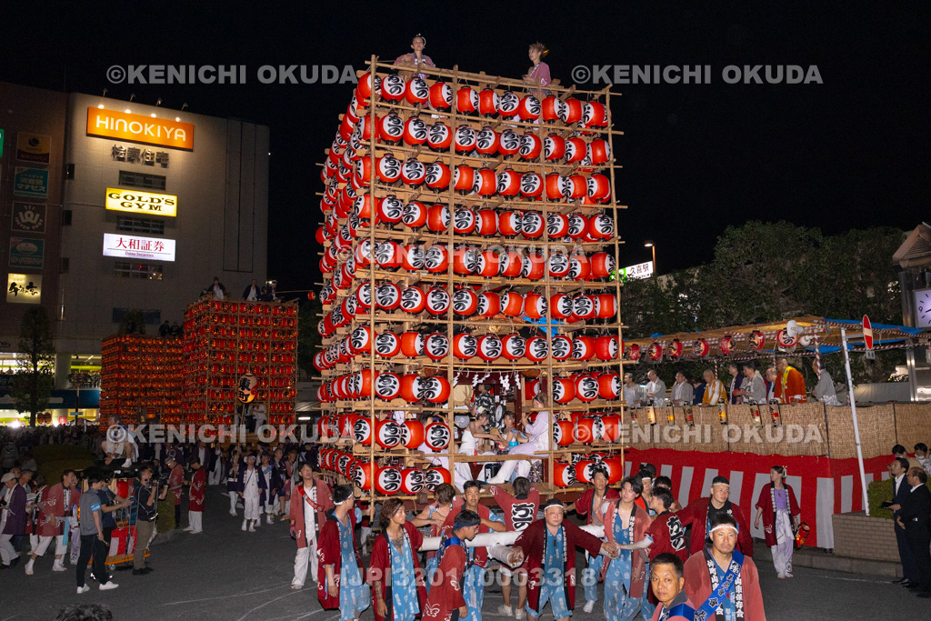 埼玉県 久喜提燈祭り「天王様」 提燈山車
