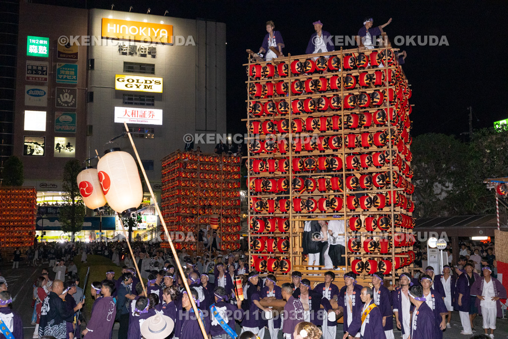 埼玉県 久喜提燈祭り「天王様」 提燈山車