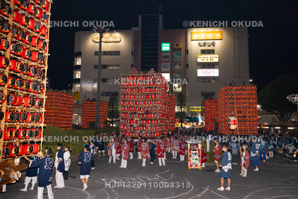 埼玉県 久喜提燈祭り「天王様」 提燈山車