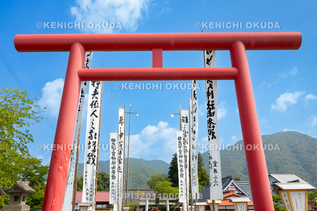 福島県 会津田島祇園祭 田出宇賀神社 鳥居