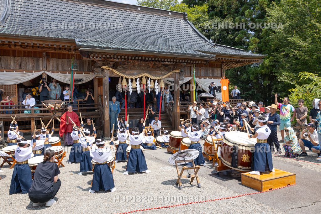 福島県 会津田島祇園祭 宵祭 奉納太鼓