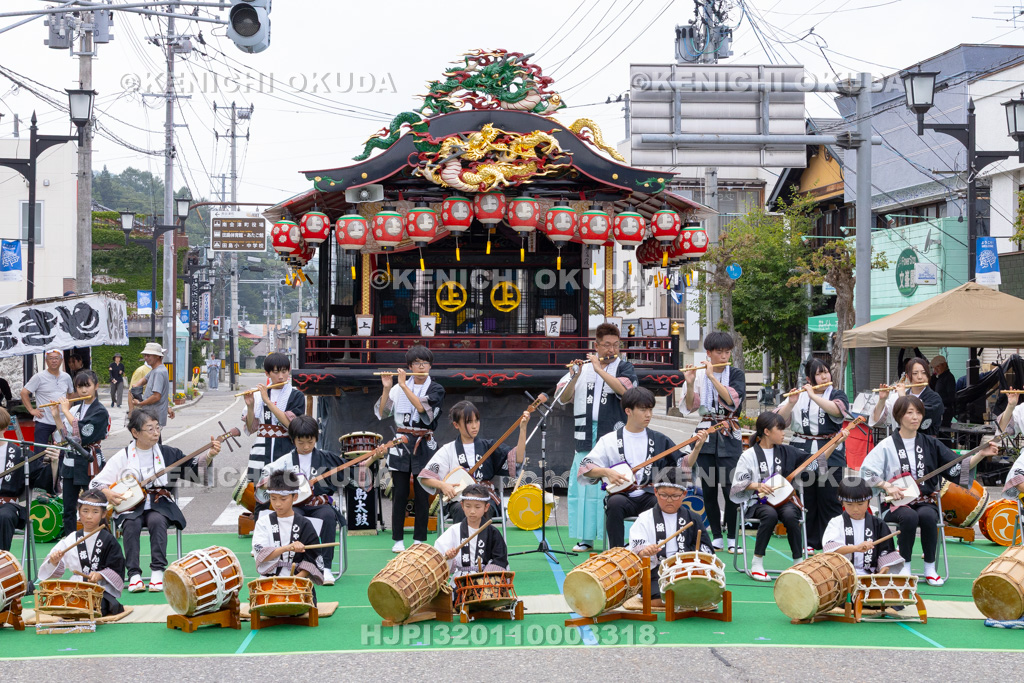 福島県 会津田島祇園祭 宵祭 しゃんぎり演奏
