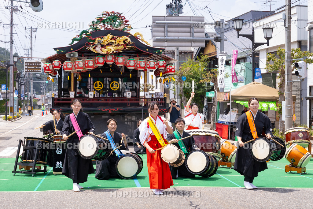 福島県　会津田島祇園祭　宵祭　太鼓演奏