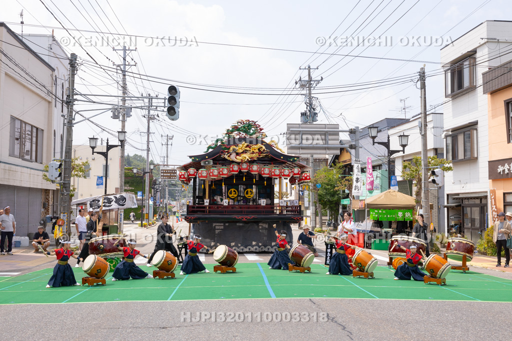 福島県 会津田島祇園祭 宵祭 太鼓演奏