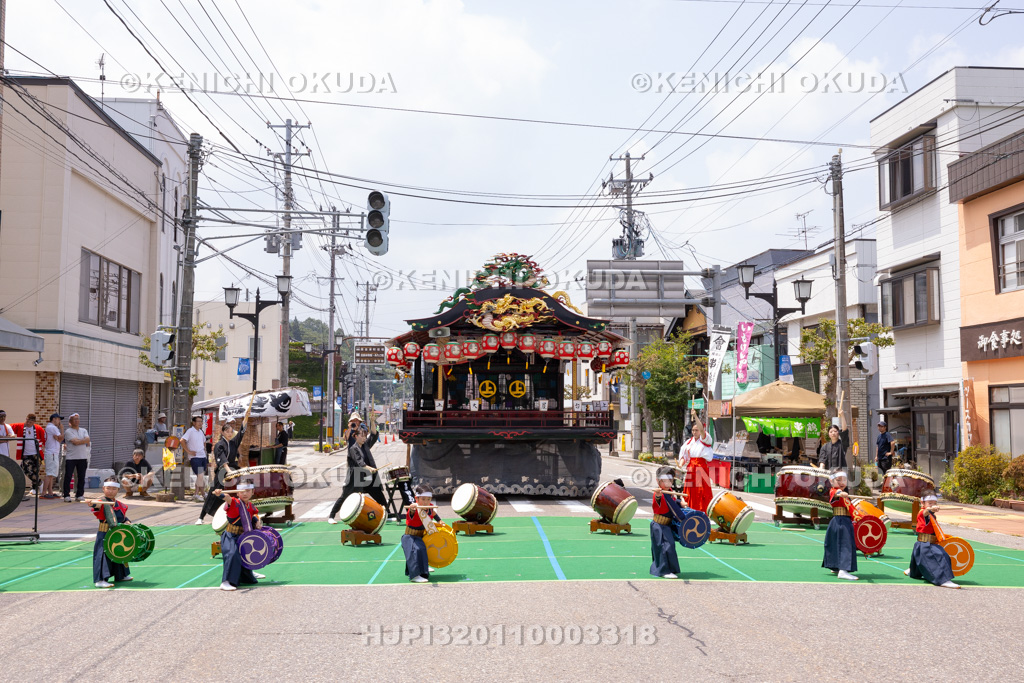 福島県 会津田島祇園祭 宵祭 太鼓演奏