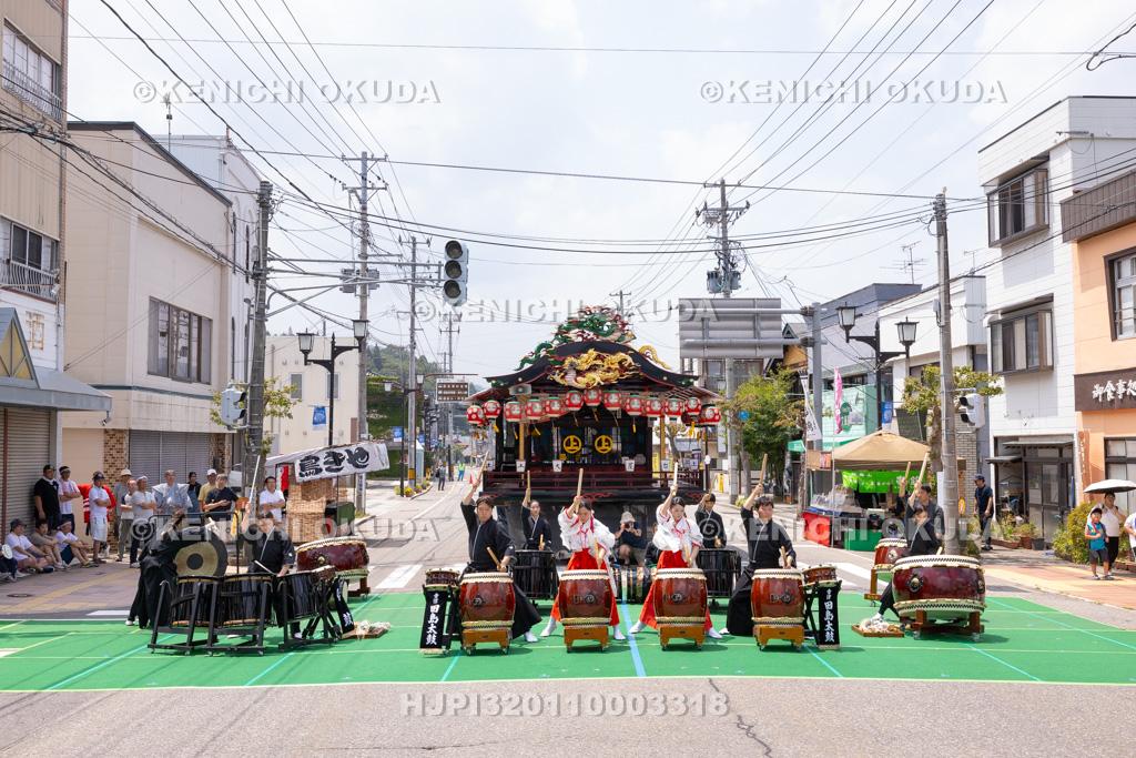 福島県 会津田島祇園祭 宵祭 太鼓演奏