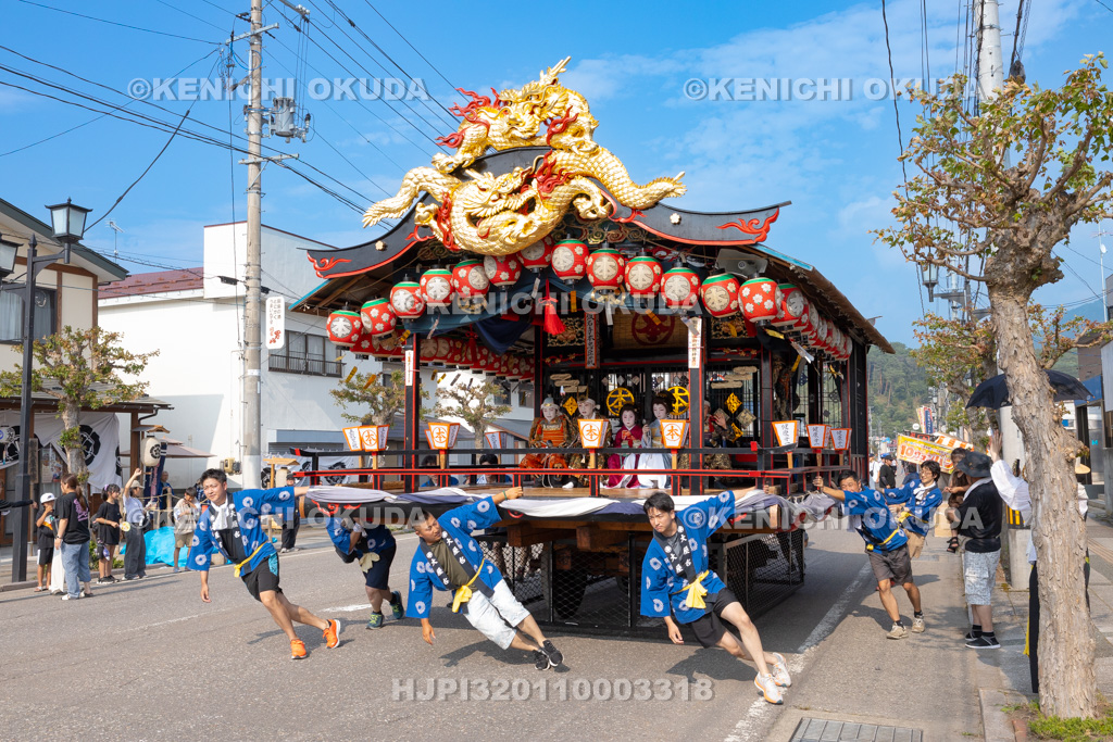 福島県 会津田島祇園祭 宵祭 屋台運行(本屋台)