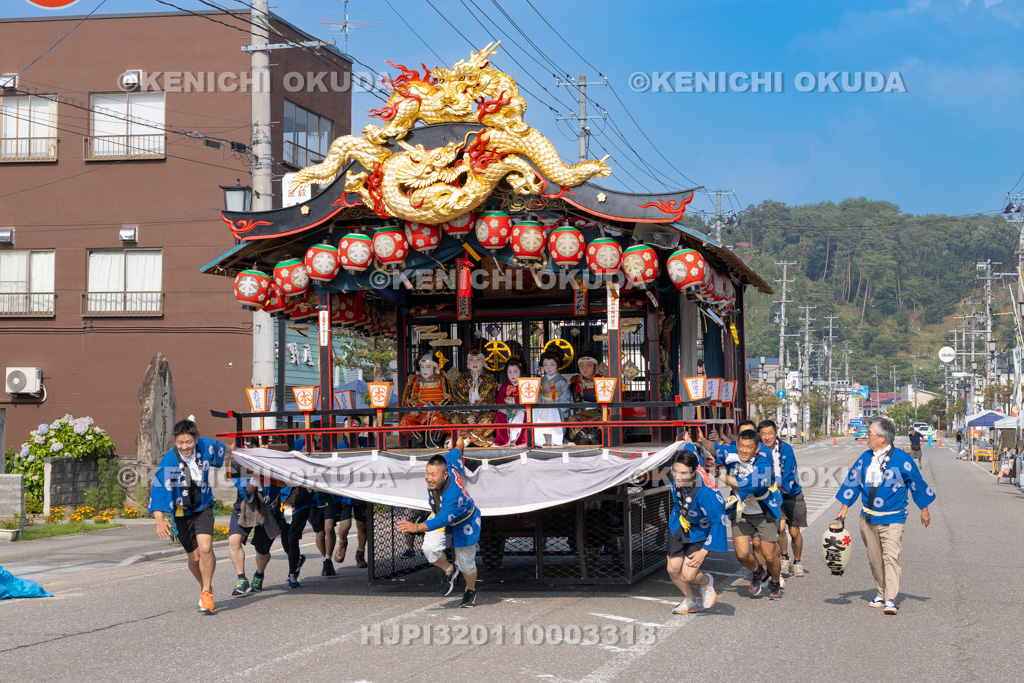 福島県 会津田島祇園祭 宵祭 屋台運行(本屋台)