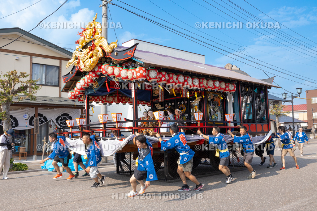 福島県 会津田島祇園祭 宵祭 屋台運行(本屋台)