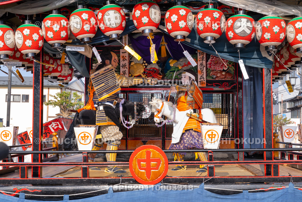 福島県 会津田島祇園祭 宵祭 歌舞伎上演(中屋台) 「一谷嫩軍記 須磨の浦の段」