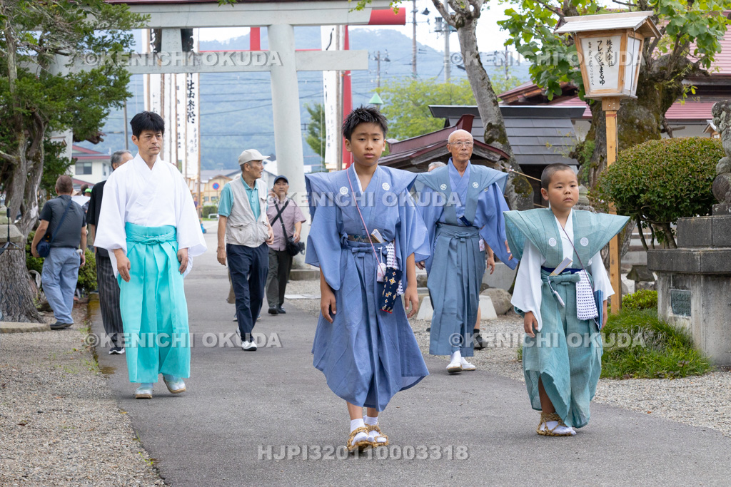福島県　会津田島祇園祭　渡御祭　7度の使い